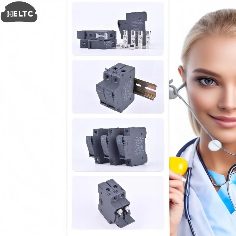 DC1000V Fuse Photovoltaic Combiner Box Fuse10x38mm Fuse Core ZHPV-32 2p Holder High Breaking Capacity Fuses For Solar PV