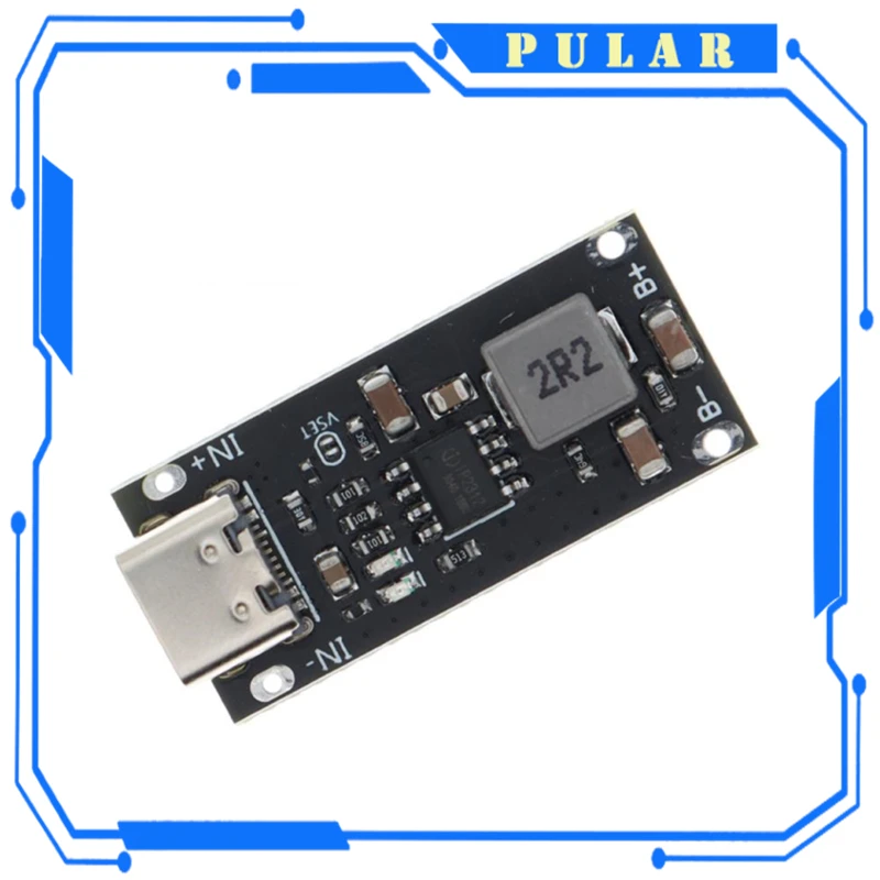 Type-C USB Input High Current 3A Polymer Ternary Lithium Battery Quick Fast Charging Board PLR IP2312 CC/CV Mode 5V To 4.2V