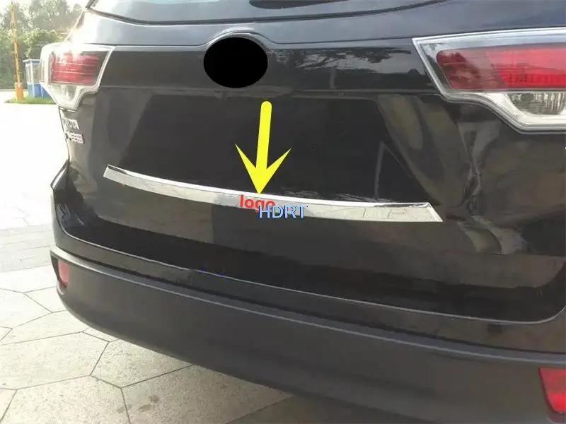 

For Toyota Highlander ( CROWN KLUGER ) 2015-2018 Plated Rear Trunk Moulding Cover Trim Strip Car-Styling Protector Accessories