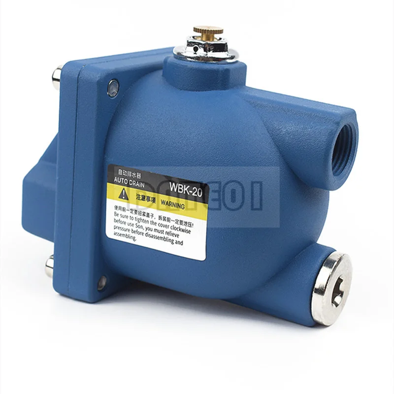 Air Compressor Storage Tank Filter WBK-20 Zero Loss Automatic Drainer Sewage Discharge Valve 16Bar G1/2