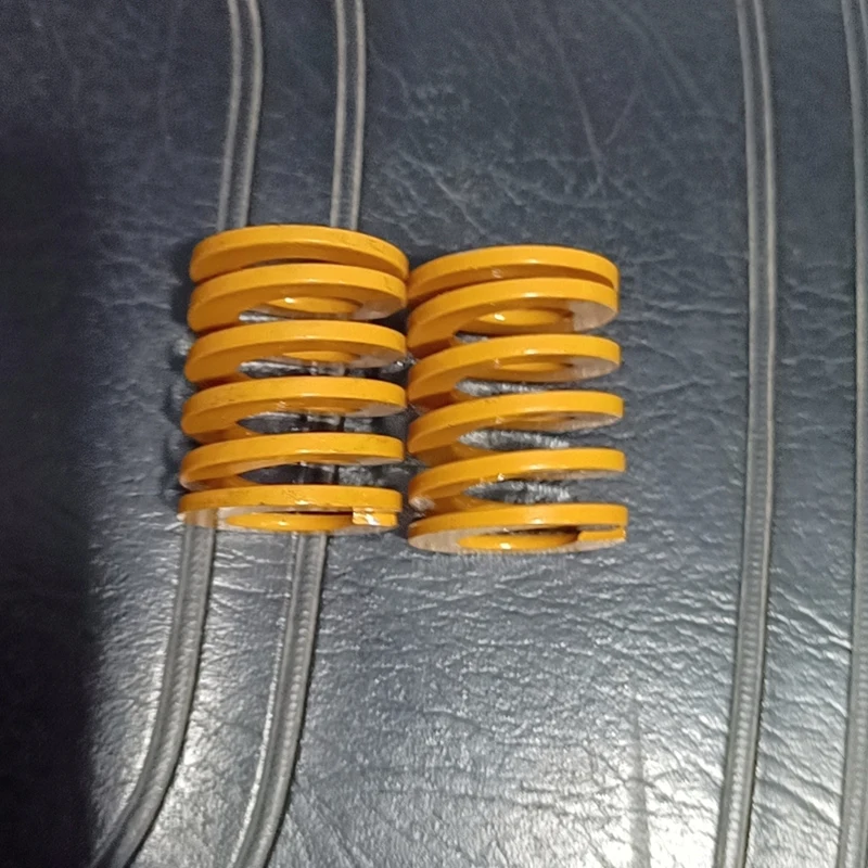 Creamily 2PCS Die Springs Spiral Stamping Compression Die Spring Flat Wire Extrusion Spring OD 25mm ID 12.5mm Length 20-300mm