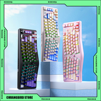 Leobog Alice A75 PBT Keycaps Hot-swap RGB Mechanical Keyboard 3Mode 2.4G Wireless Bluetooth Keyboard Customized Gamer Keyboard