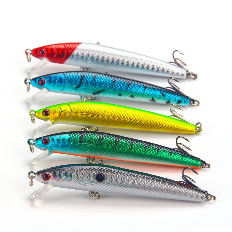 9g 10cm 3D Eyes Minnow Fishing Lure Trout Lure Jigging Lure Swimbait Wobblers Crankbait Hard Lures Simulation Fishing Tackle