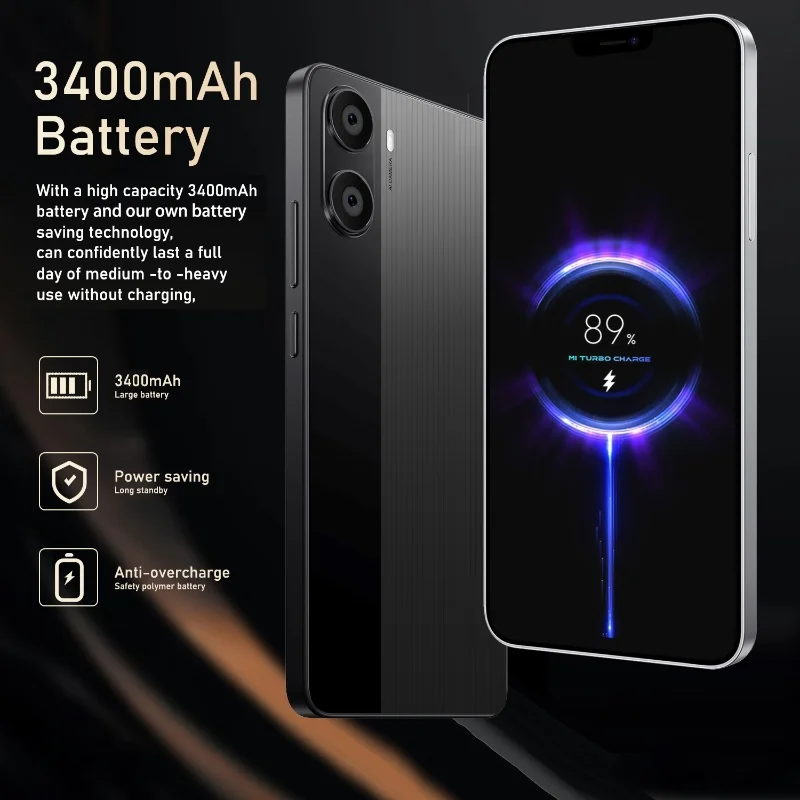 2025 New X7 Pro Global Version Smartphone 4GB / 128GB 3400mAh battery 8+16MP Camera 6.26 inch 5G Network Dual SIM Android phones