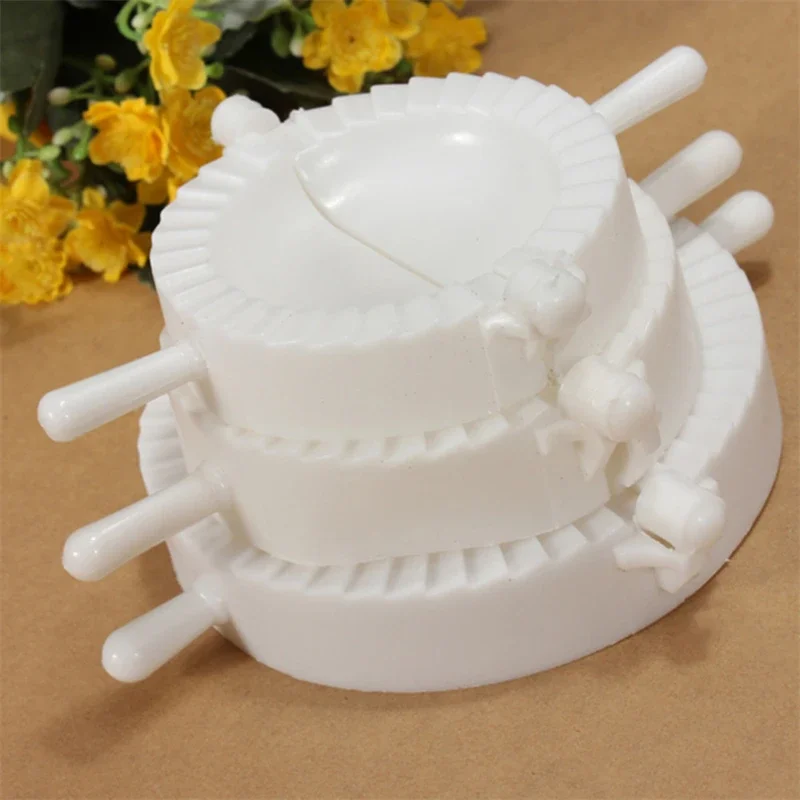 3PCS Kitchen Dumpling Molds Plastic Dough Press Dumpling Pie Ravioli Mould Cooking Pastry Chinese Food Jiaozi Maker Tool