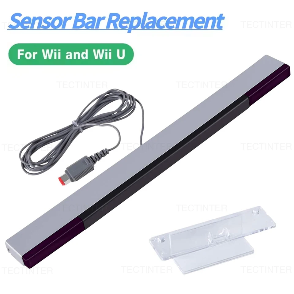 Kabelgebundener Bewegungssensor-Empfänger USB-Stick für Nintendo Wii/Wii U Konsole Ersatz mit Verlängerungskabel Infrarot-Zubehör
