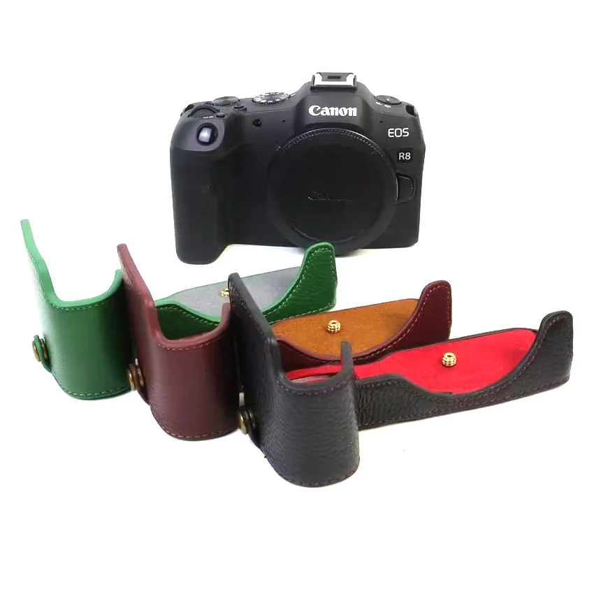 Camera Bag PU Protection Case Suitable For Canon EOS R8 EOSR8 Camera Accessories