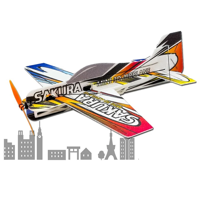 

M05K 4X RC Air Plane 3D Airplane Micro-Mini Foam EPP PP F3P Lightset KIT Model Hobby Toys Sakura Remote Control Toys E210