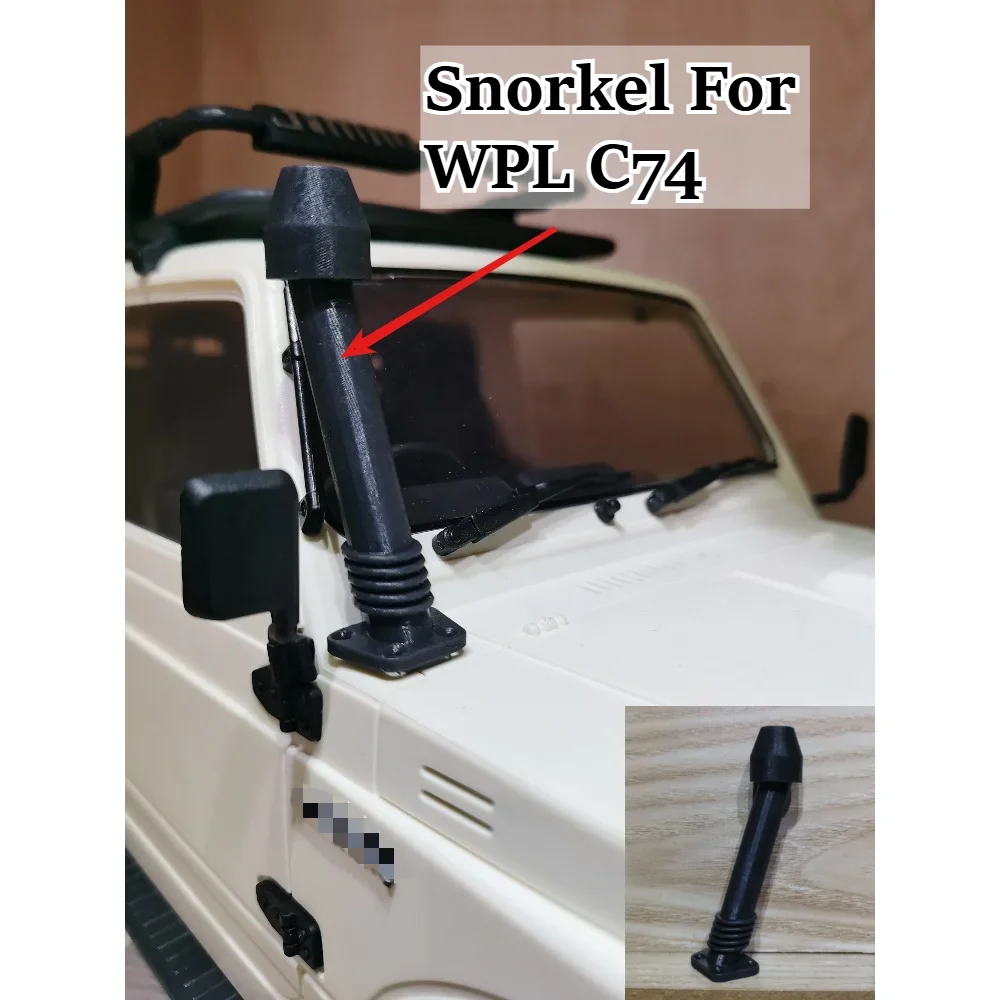 RC Crawler Car Shell Upgrade Kit custom size For WPL C74 1/12 Offroad Vehicle Simulation Snorkel Side Step Spare Accessory