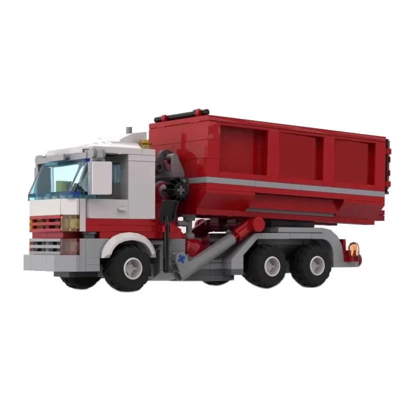 Building block MOC-94056 construction truck truck transport truck garbage  348PCS puzzle education children's toy gifts