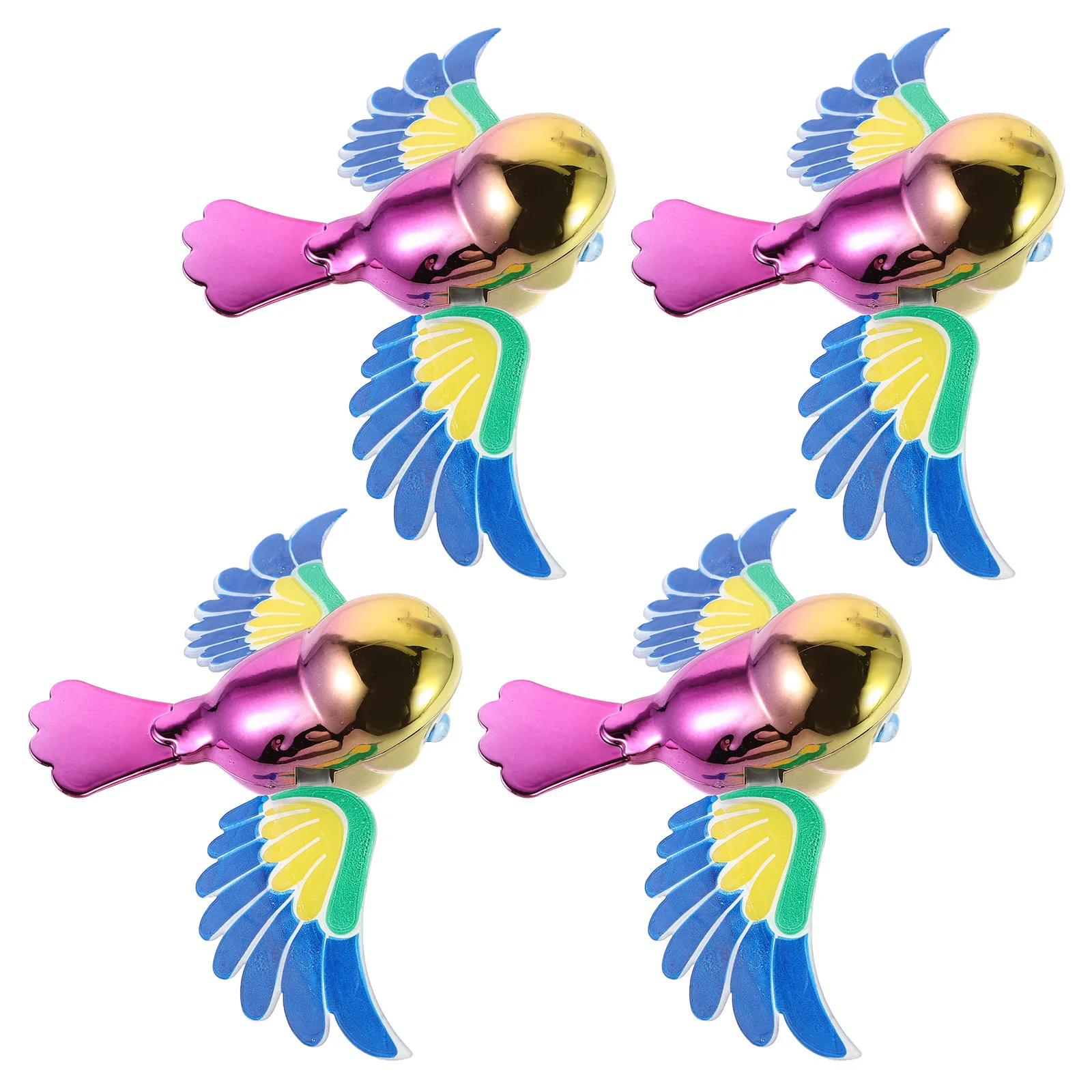 

4Pcs Flying Bird Car Rearview Mirror Accessories Wind-Powered Flapping Wings Cartoon Decoration Strong Adhesive Car Dashboard