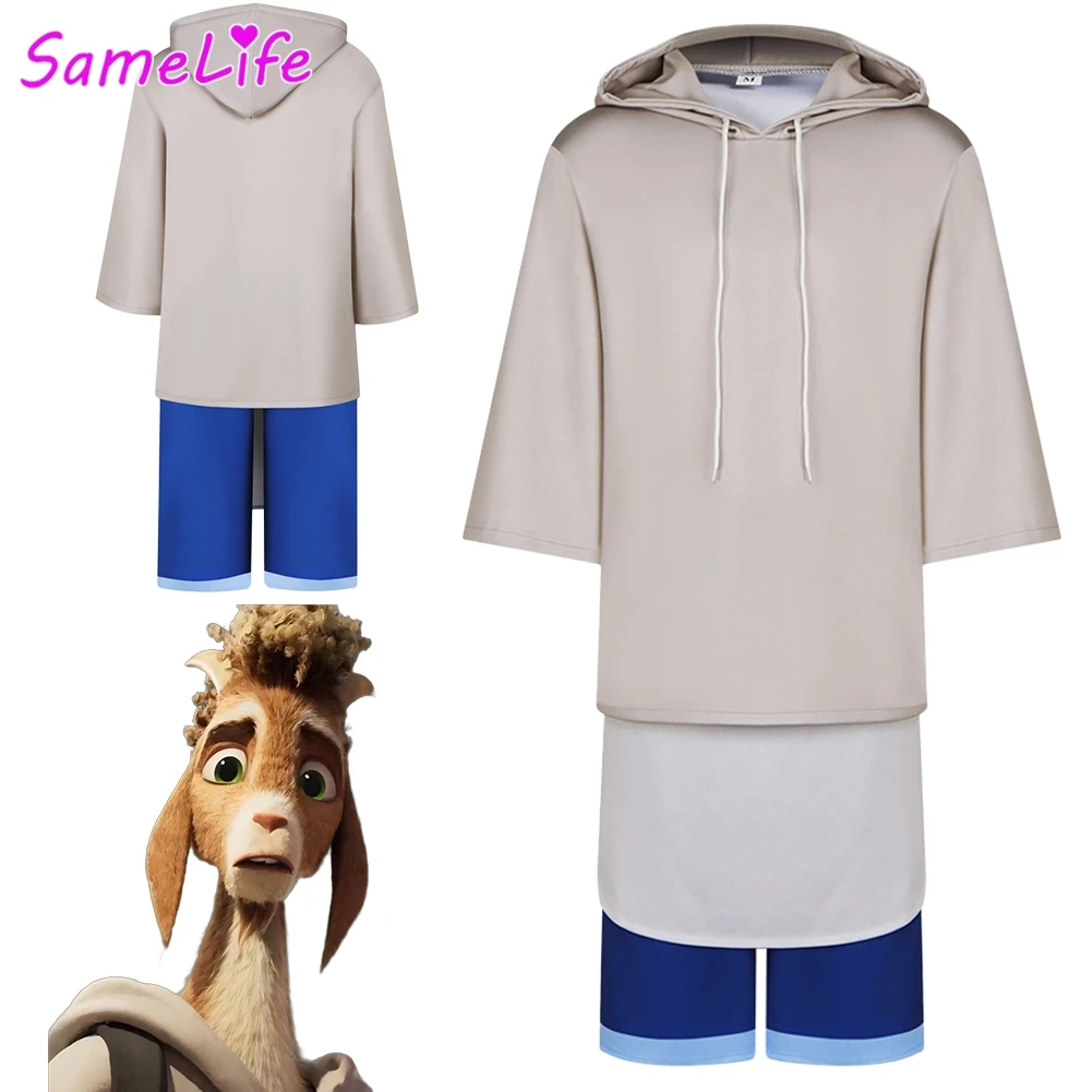 

Коза будет Косплей Фэнтези Серая толстовка с капюшоном Одежда 2026 Мультяшный костюм Маскировка Хэллоуин Взрослые мужчины Ролевая игра Фантазия Вечерние наряды