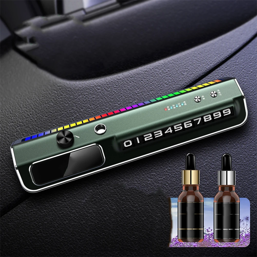 

Smart Car Fragrance Car Mounted Aromatherapys Parking Sign Phone Number Car License Plate Interior Decoration Remove Odors Fresh