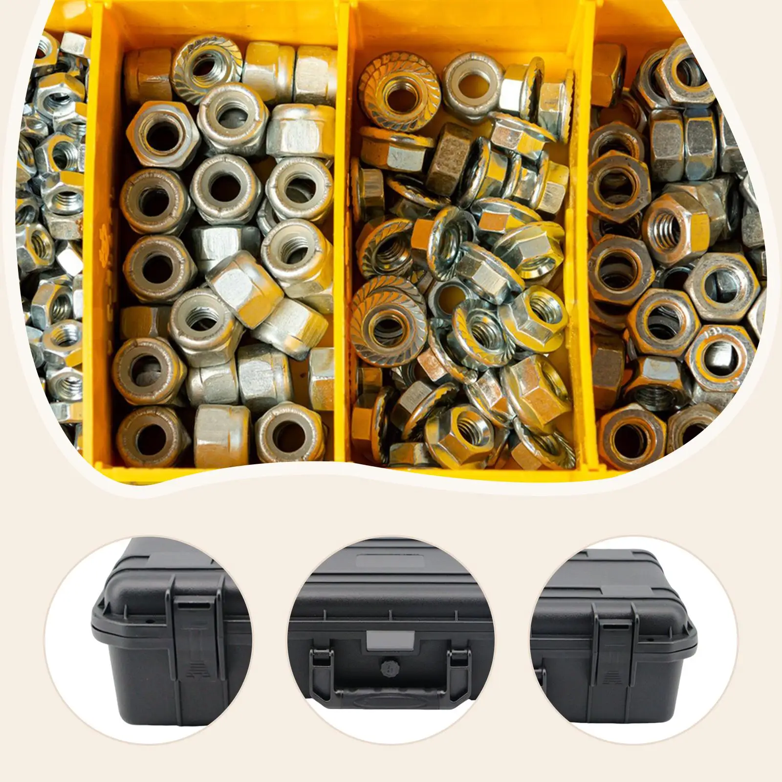 صندوق حمل صلب مقاوم للصدمات ومتعدد الوظائف لملحقات التصوير الفوتوغرافي خفيف الوزن وسهل الحمل ومقاوم للماء #5