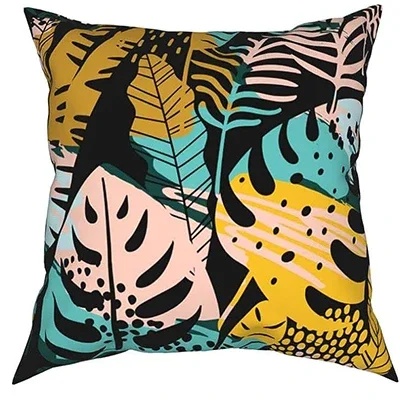 

Leaves Theme Pillowcase Decoration Pillow Cover Indoor Outdoor Home Sofa Living Room Party Decoration Cushion Cover