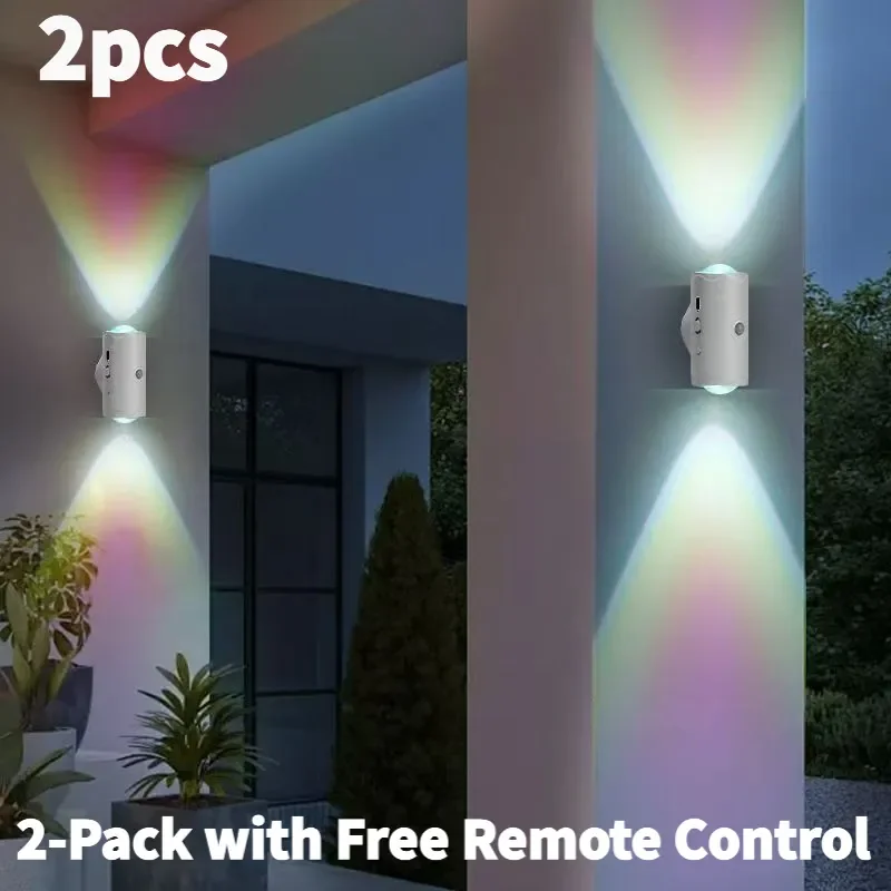 

2 шт. – Настенный светильник с двумя датчиками движения, ночник для спальни, прикроватной зоны, прихожей, коридора, лестницы, атмосферное освещение