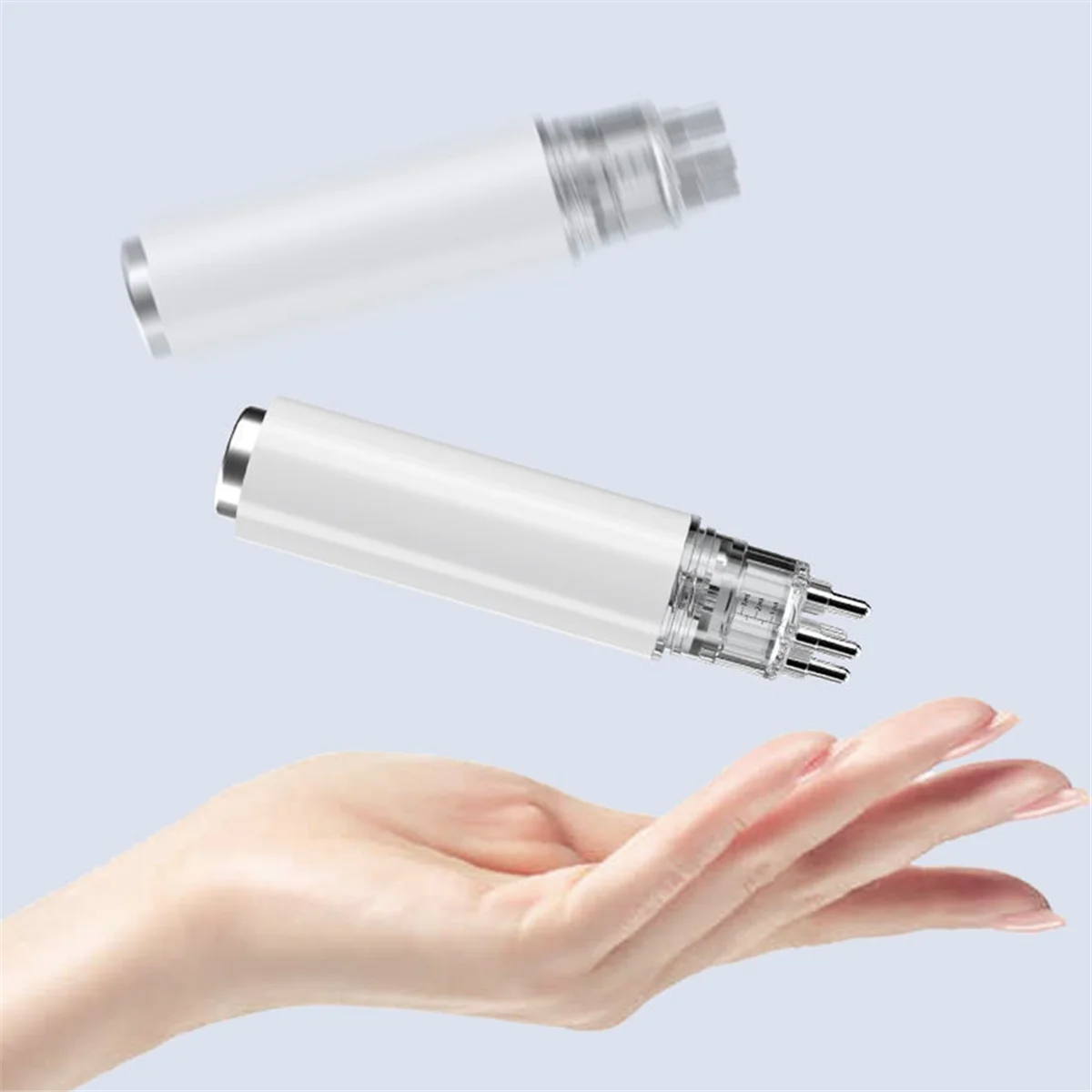 Peine aplicador de bolas rodantes, masajeador de cuero cabelludo, suero aplicador de cabello para varios líquidos, A