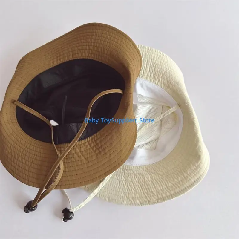 

R1WF Baby Sun Hat Japanese Pattern Summer Baby Boy Hat Sun Toddler Hat Bucket for Baby Girl Adjustable Kid