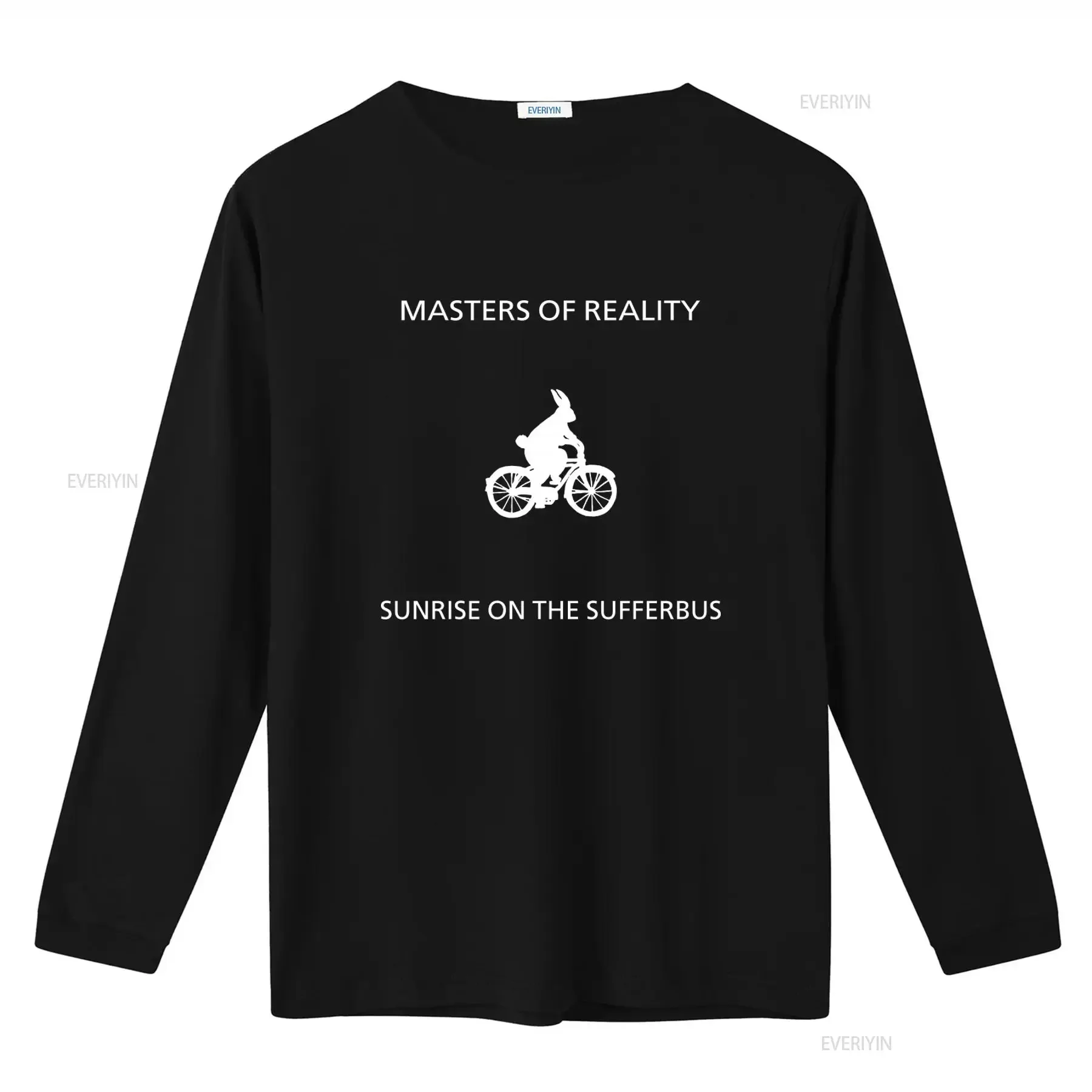90s Masters of Reality Sunrise on the Sufferbus Vintage T Shirt Print Streetwear vintage Washed fashion Versatile Casual