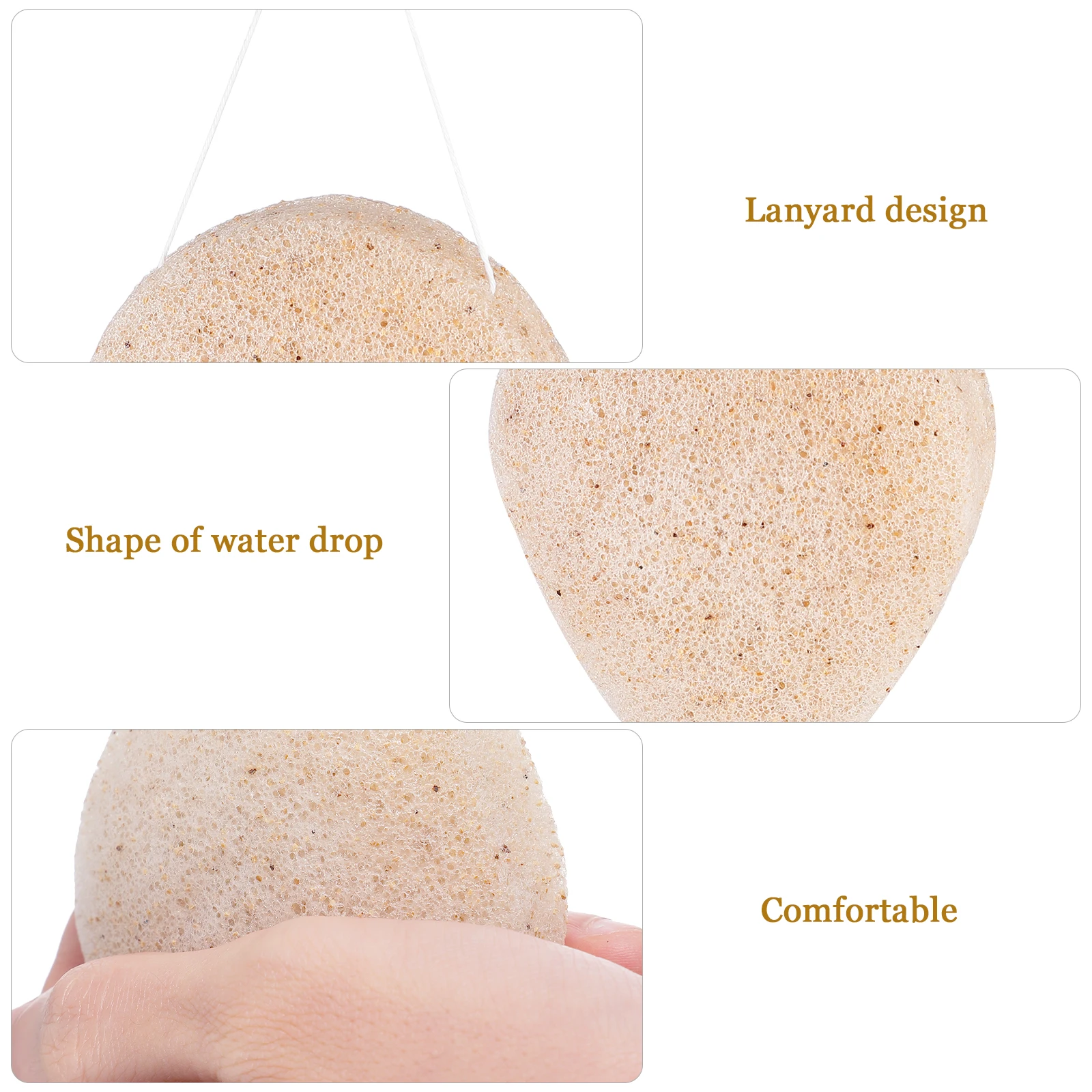 

1pc Facial Sponge Konjak Cleaning Tool Exfoliating Makeup Removal Cleaning Tool Skin Care Cleansing Pad (Assorted Color)