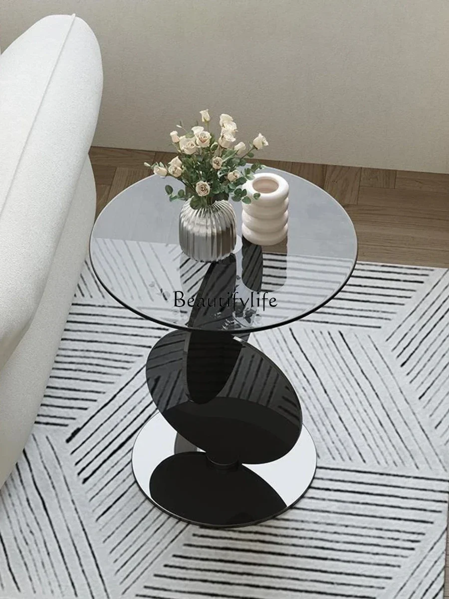 

FG40Minimalist Stainless Steel Corner Table Advanced Artistic Sofa Light Luxury Side Table