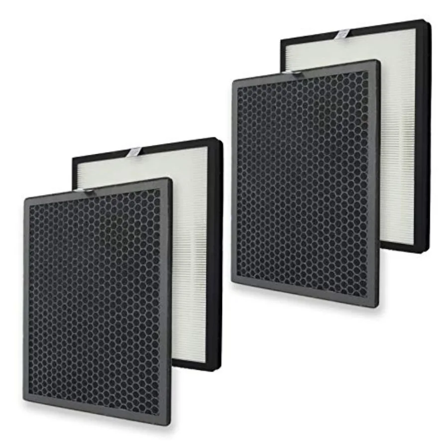

Replacement Filter Set Compatible with Alexapure Breeze 3049 AP-B102 Air Purifier, 2-Pack H13 HEPA and Activated Carbon Filter