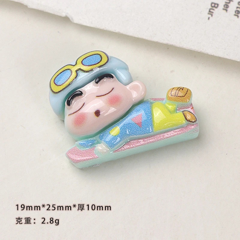 Kawaii Crayon Shin-chan Resin Accessories Decorative doll Anime Cartoon Water Cup Card Decoration DIY Phone Case Glue Gifts view 4