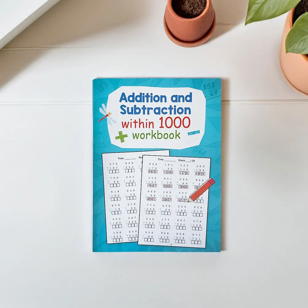 

3pcs Math Practice Workbook For Kids Daily Multiplication Division Drills Difficulty Exercises Learning Tool Puzzle