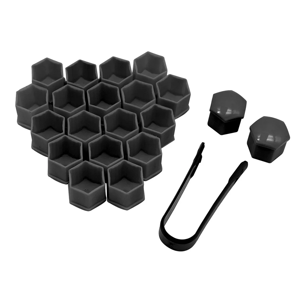 20Pcs/Set 17 19 21mm Car Wheel Nut Covers Auto Hub Screw Protection Cap Bolt Rims Auto Exterior Accessories Anti-Rust Dust Cover