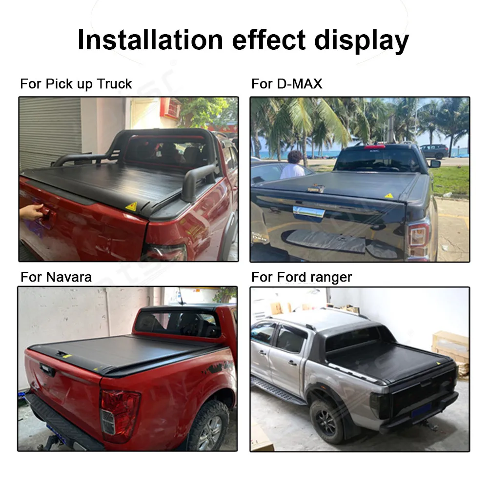 Car Trunk Lids For SAIC Maxus T60 T70 For VW Amarok Pickup Bed Tonneau Cover Retractable Roller Shutter Tail Box Cover