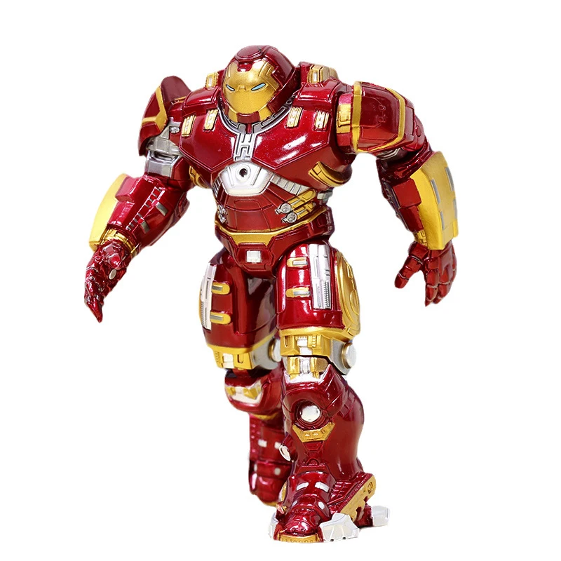 Marvel Hulkbuster Action Figure Avengers Iron Man MK44 Joints Movable Glowing Armor Model Ornaments Children Gift