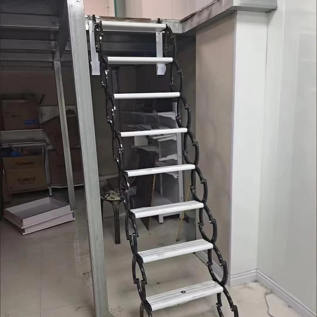

Space-Saving Folding Steel Loft Ladder