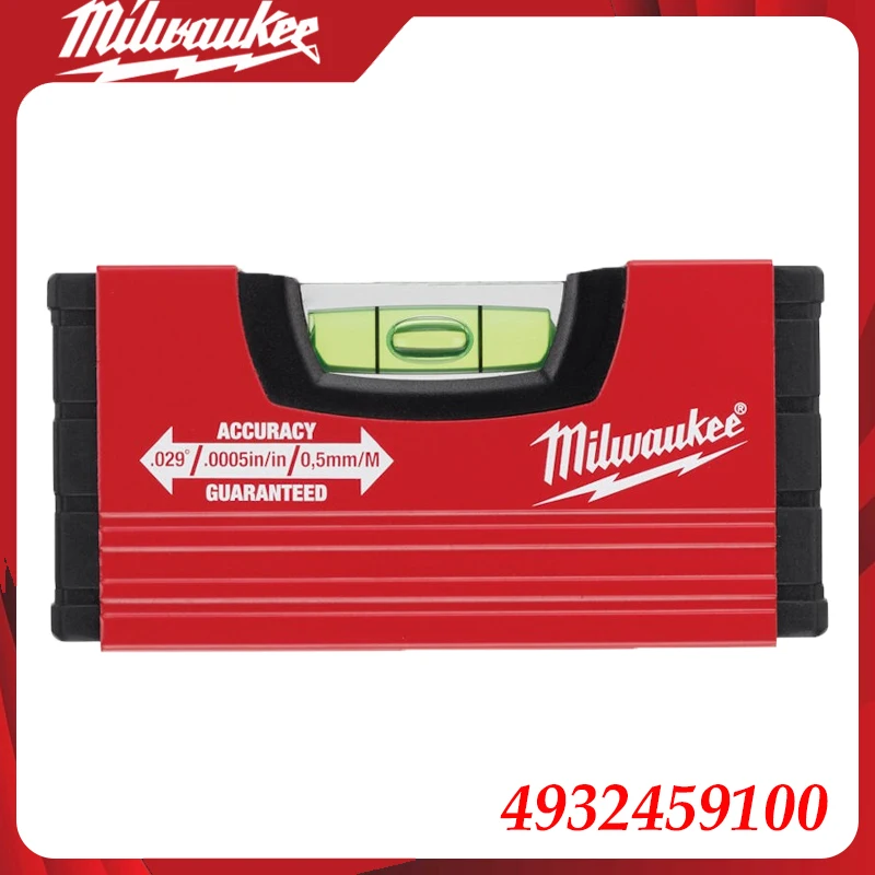 Nível Compacto Milwaukee 4932459100, Régua de Nível Horizontal de Alta Precisão, Ferramenta de Nível Portátil para Construção
