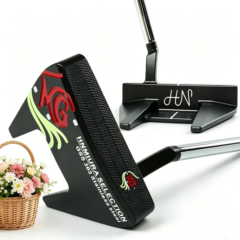 Golf Clubs Right Handed GSS303 Cow Horn Golf Putter 3 Colors Putter Steel Shaft and Golf Headcover Length 33 34 or 35 Inch
