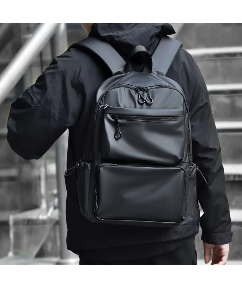 Winter large-capacity backpack, personalized versatile trend backpack, business commuter college student computer schoolbag