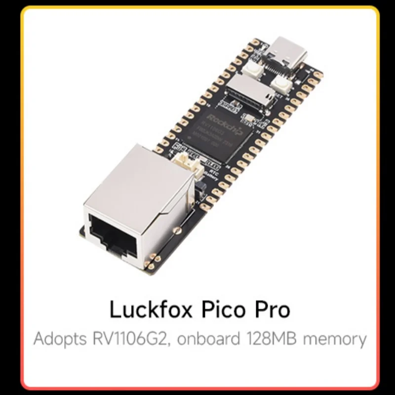 Luckfox Pico Pro/Max RV1106 papan pengembangan mikro Linux, mengintegrasikan Cortex-A7 lengan/RISC-V MCU/NPU/ISP prosesor