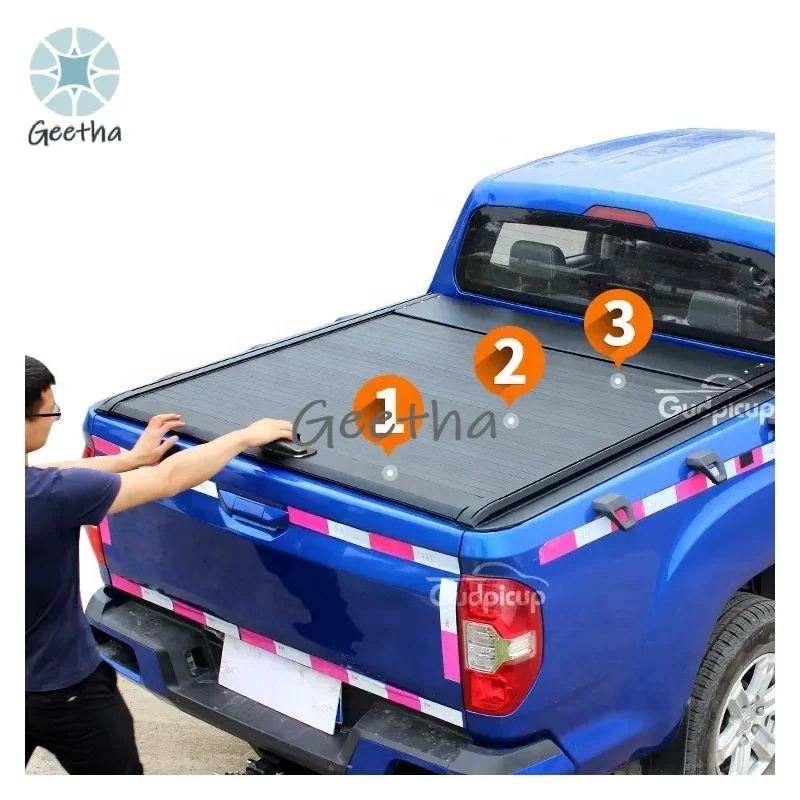 For Hard Aluminum Retractable Roller Lid Shutter Tonneau Cover Ranger for Mitsubishi Triton L200 Maverick Tonneau Cover