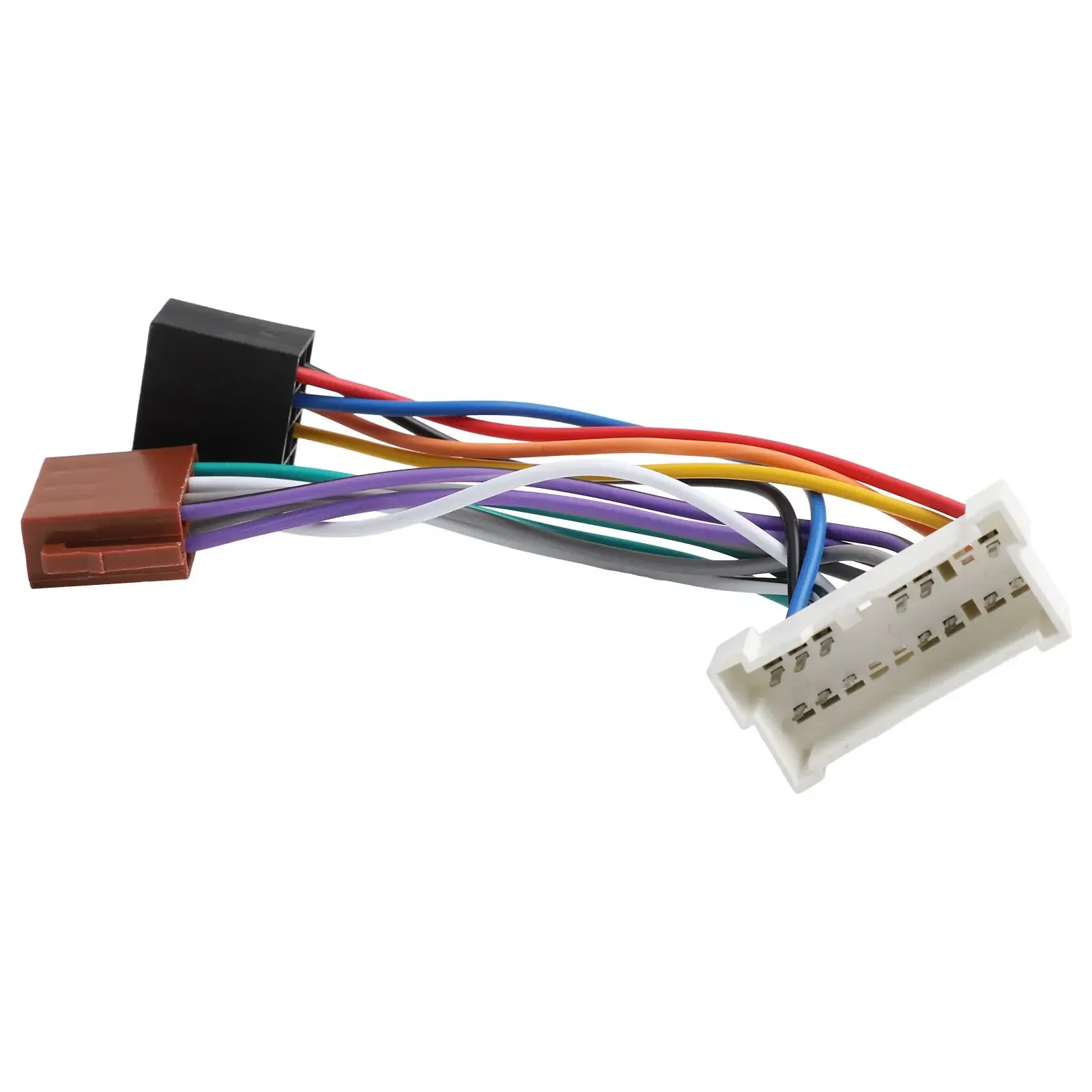 16Pin For ISO Radio Wiring Harness Adapter for Hyundai and For Kia Including Tucson Rio Optima Sorento with ABS Material