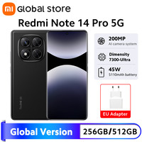Global Version Xiaomi Redmi Note 14 Pro 5G Smartphone 200MP AI Camera 5110mAh 6.67\