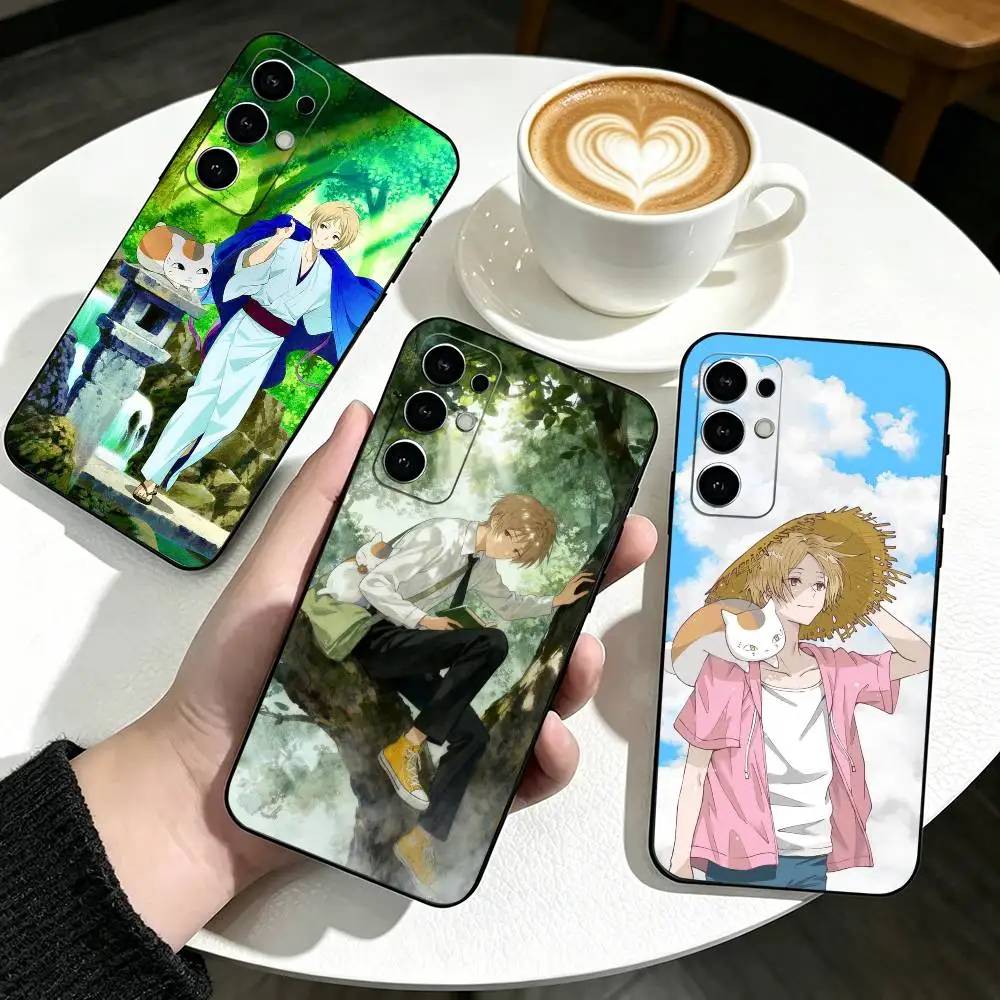 T-Takashi Natsume Phone Case For Samsung S25,S24,S21,S22,S23,S30,Ultra,S20,Plus,Fe,Lite,Note,10,Black Cover