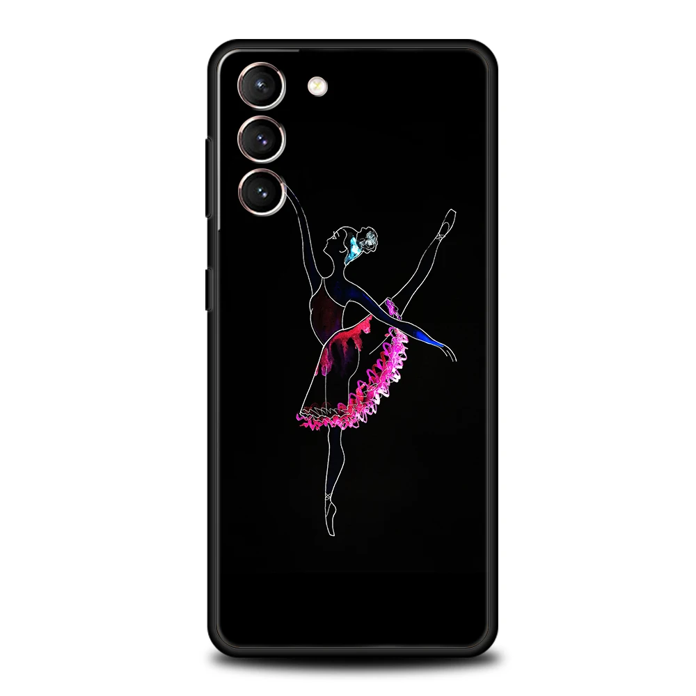 Ballerina Ballet Dancing Phone Case For Samsung Galaxy S24 S23 S22 S20 S21 FE Ultra S24 S23 S10 S10E S9 S8 Plus 5G Phone Cover