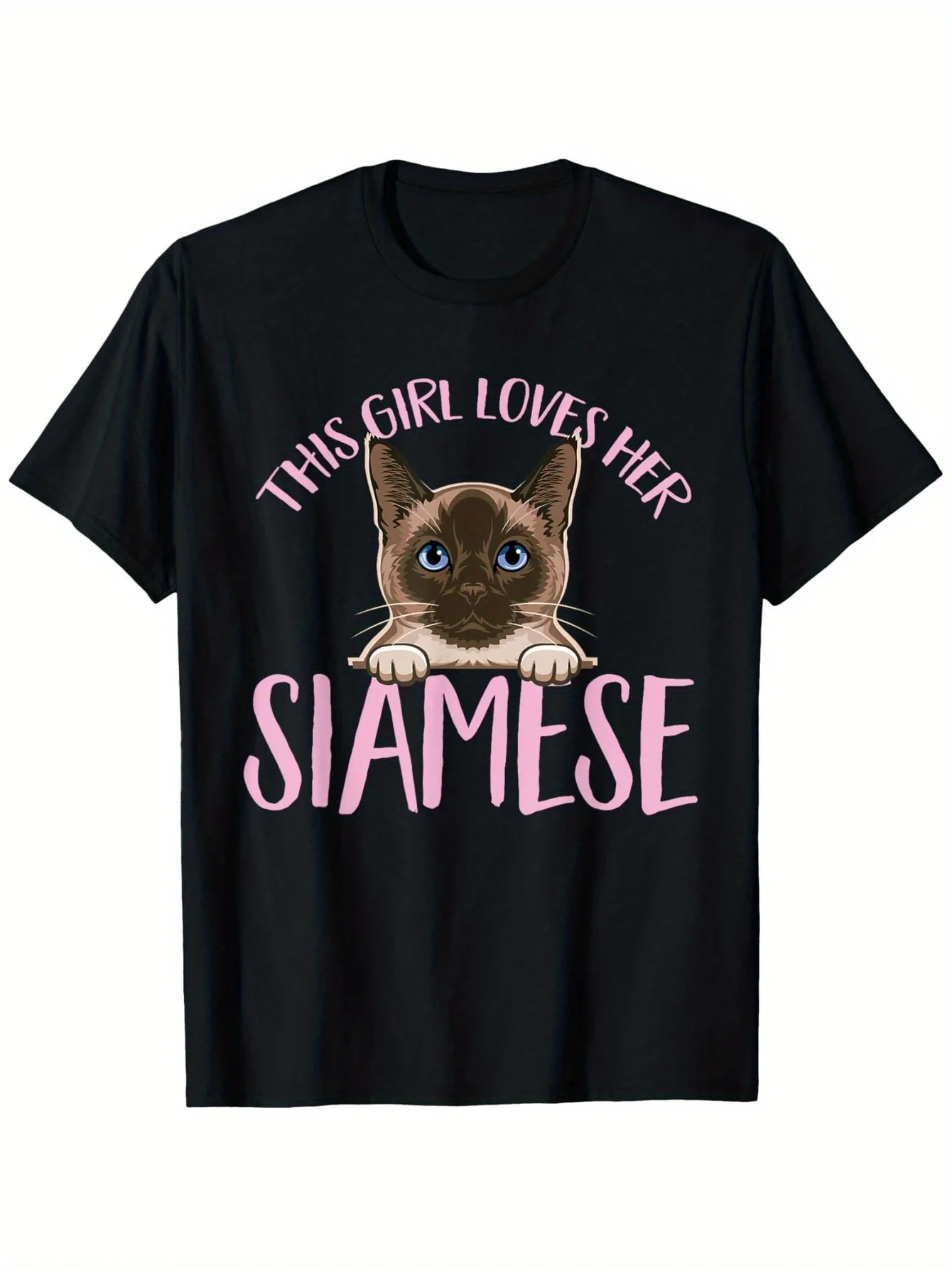 This Girl Loves Her Siamese Cat