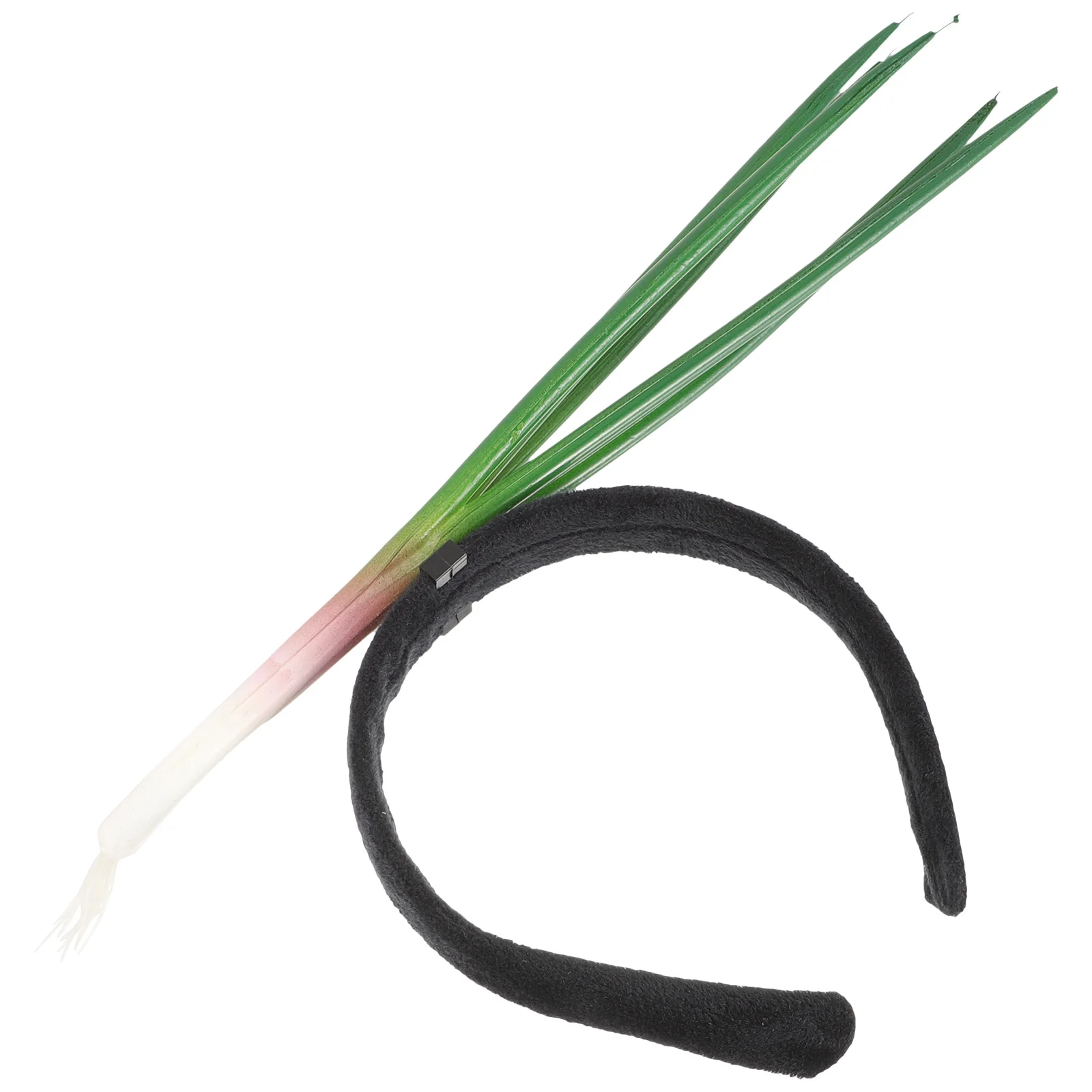 

Green Onions Headband Headdress Costume Accessory One Size Fits Most Birthday New Year Holiday Party