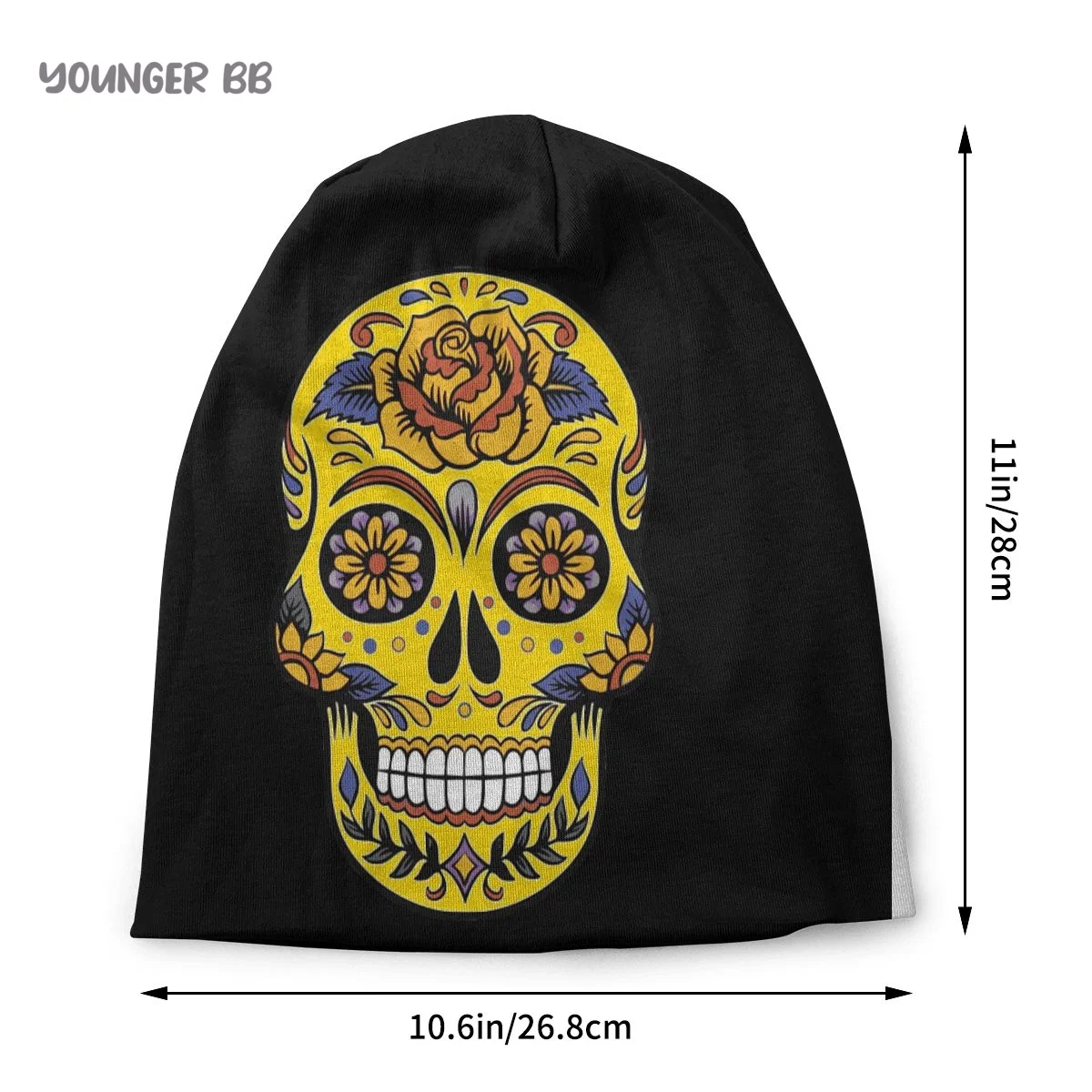 Mexico Skull Sugar Men Women's Beanie Hats Dia De Los Muertos Skull Knitted Hat Hip Hop Earmuff Bonnet Street Skullies Beanies