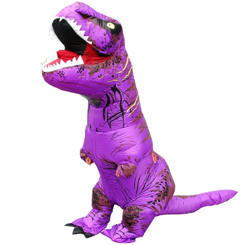 Adult Kids Flatable Sinosaur T-Rex Suit Suit Party Cosplay Carnival Halloween Suit For Man Woman Suit E