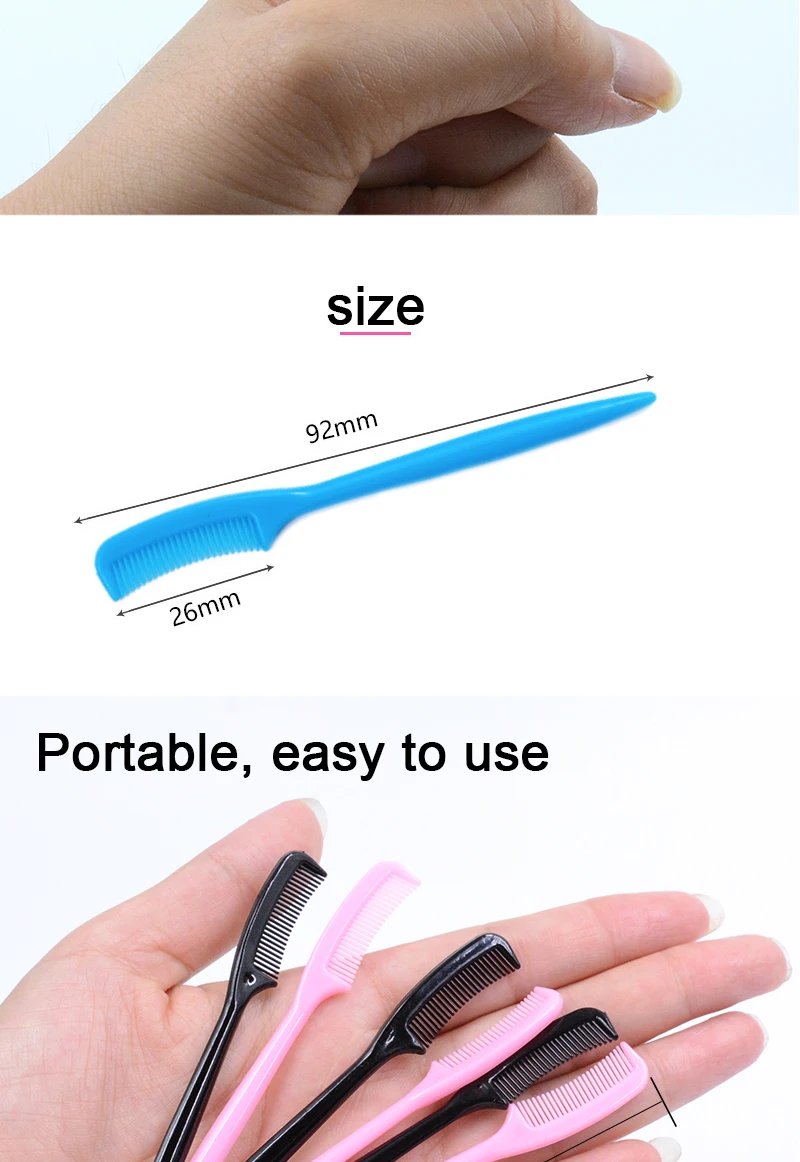 10 قطعة أمشاط رمش صغيرة صغيرة لطيف الحاجب فرش العين لاش تمديد تطبيقها دمية عصا الماسكارا ماكياج فرش #5