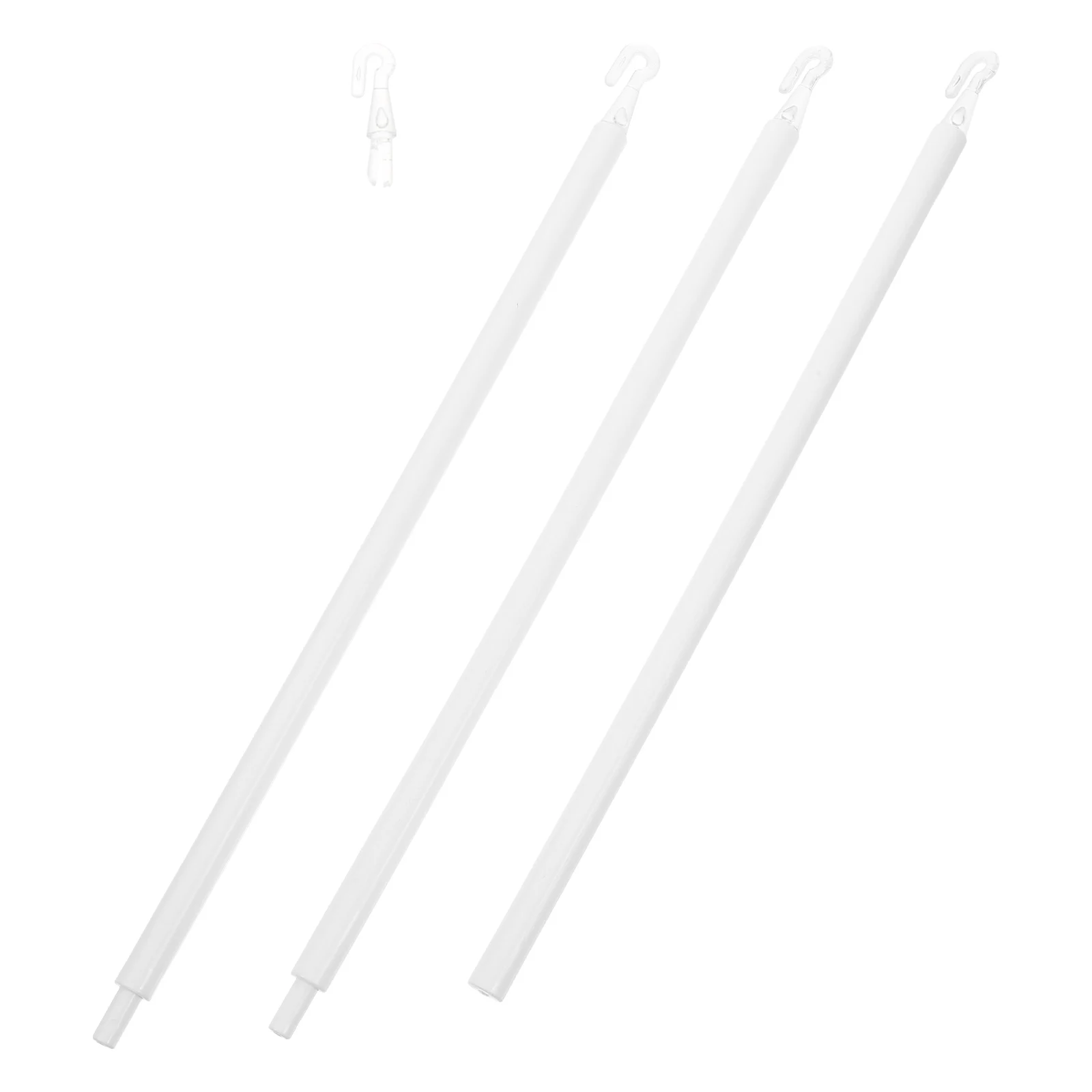 

1 set 1 Set Detachable Vertical Blind Wand Replacement Rod Hooks Plastic Curtain Opener Lightweight Easy Install Sturdy Tilt
