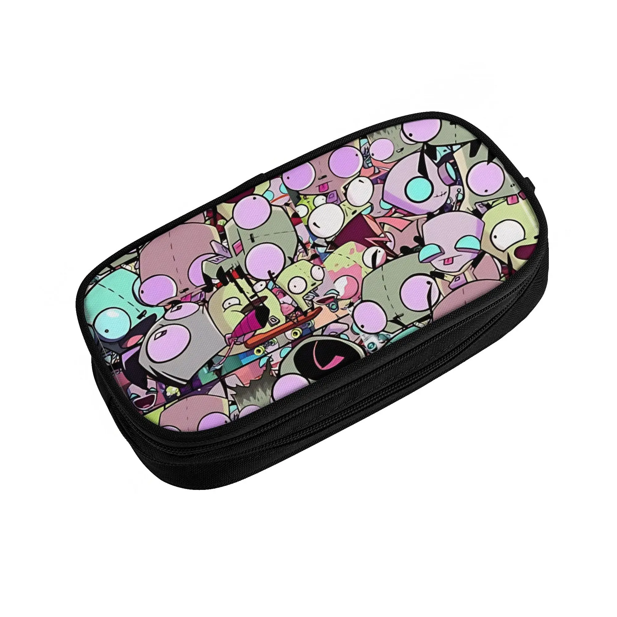 1 piece Lightweight goofy  Pencil Case Teen Pen Bag Invader Zim Office Stationery Bag