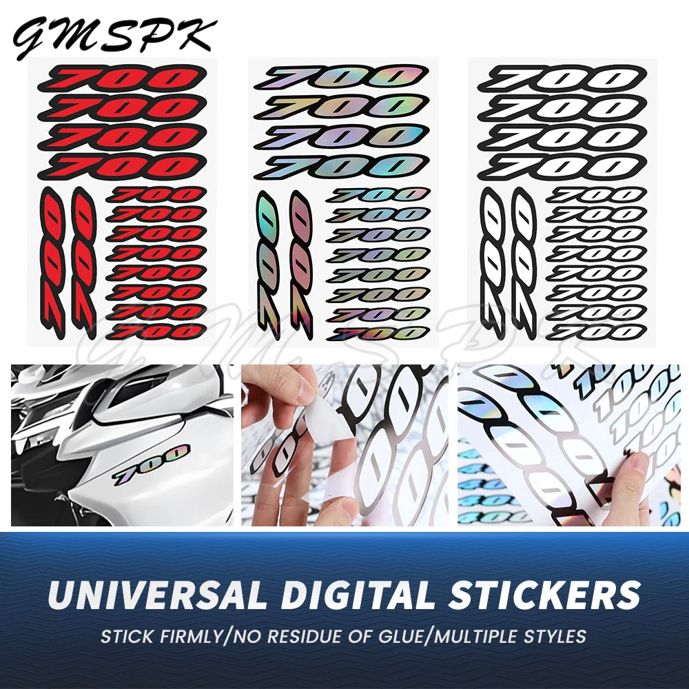 خزان وقود دراجة نارية Fairings المقعد الخلفي الشارات الذيل الجانب ملصقات ديكور لتزيين الغرف العالمي صالح لهوندا ياماها سوزوكي كاواساكي BMW 700