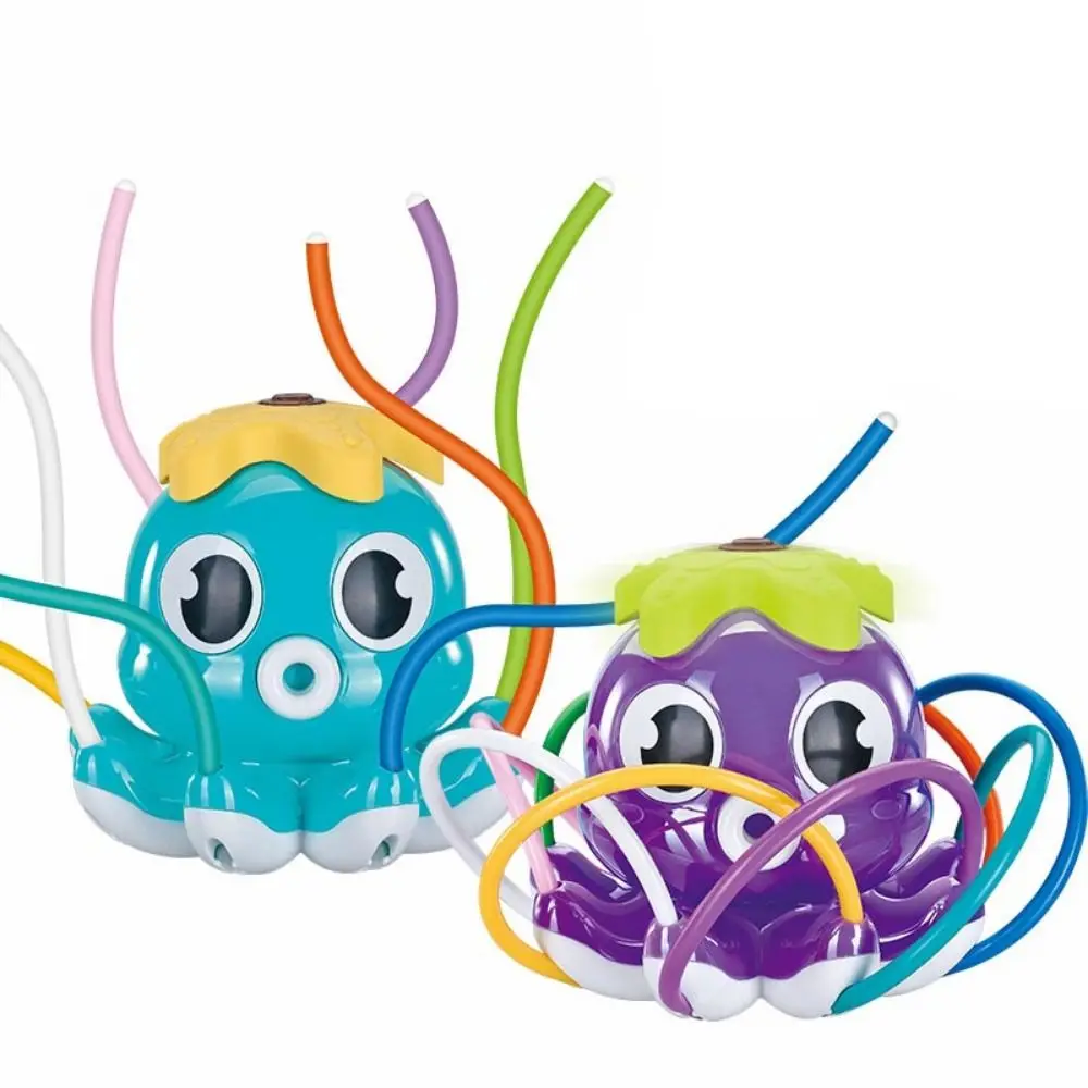 Colorful Water Spray Sprinkler Roating Spray Nozzles Durable Octopus Water Sprinkler Toys Easy To Use Portable